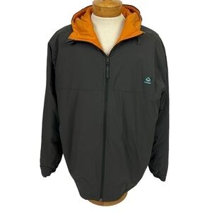 Wolverine Men’s Upland Reversible Jacket Sz XXL Brown/orange Pockets Front Zip